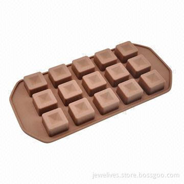 15 cavity square silicone chocolate molds